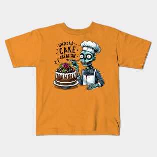 Zombie baker - Undead Cake creation Kids T-Shirt